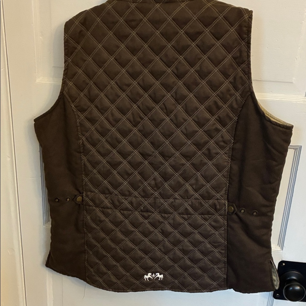 222 Equine Couture Women's Brown / Tan Vest - Picture 4 of 10